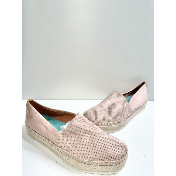 Dr. Scholl’s Espadrilles Womens Size 8 Pink Perforated Slip On Sunray Shoes - Picture 3 of 9